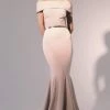 Nicole Bakti - 6784 Off-Shoulder Mermaid Dress - 1 Pc Dusty Rose In Size 6 Available