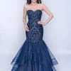 Nina Canacci - 1407 Sequined Sweetheart Tiered Mermaid Dress