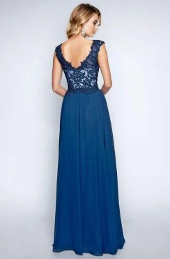 Nina Canacci - 1449 Embellished Lace Bodice A Line Gown Formal Gowns 12 Nina Canacci - 1449 Embellished Lace Bodice A Line Gown Formal Gowns