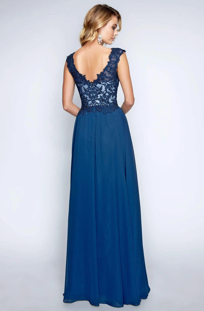 Nina Canacci - 1449 Embellished Lace Bodice A Line Gown Formal Gowns 6 Nina Canacci - 1449 Embellished Lace Bodice A Line Gown Formal Gowns