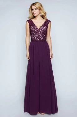 Nina Canacci - 1449 Embellished Lace Bodice A Line Gown Formal Gowns 13 Nina Canacci - 1449 Embellished Lace Bodice A Line Gown Formal Gowns