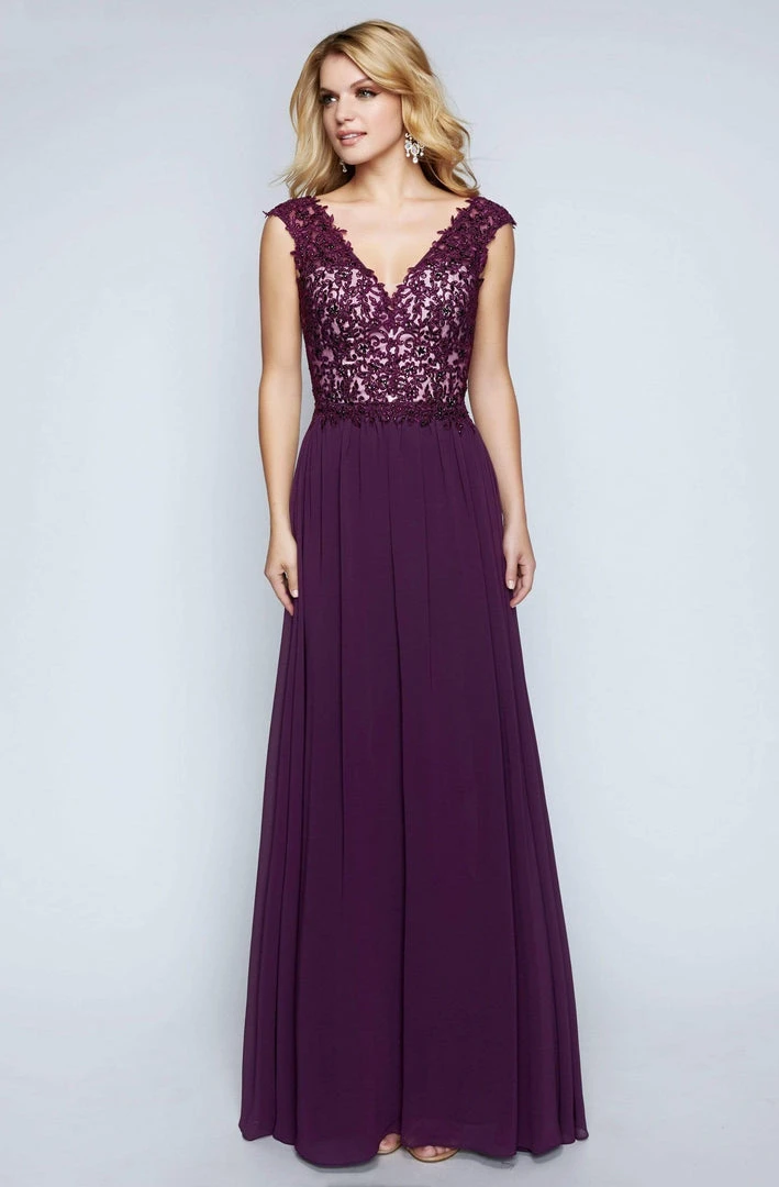 Nina Canacci - 1449 Embellished Lace Bodice A Line Gown Formal Gowns 7 Nina Canacci - 1449 Embellished Lace Bodice A Line Gown Formal Gowns
