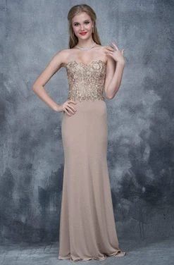 Formal Gowns Nina Canacci - 2117 Embroidered Illusion Corset Gown 14 Formal Gowns Nina Canacci - 2117 Embroidered Illusion Corset Gown