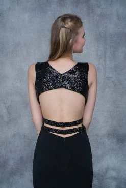 Nina Canacci - 2155 Sleeveless Sequined Sheath Gown Formal Gowns