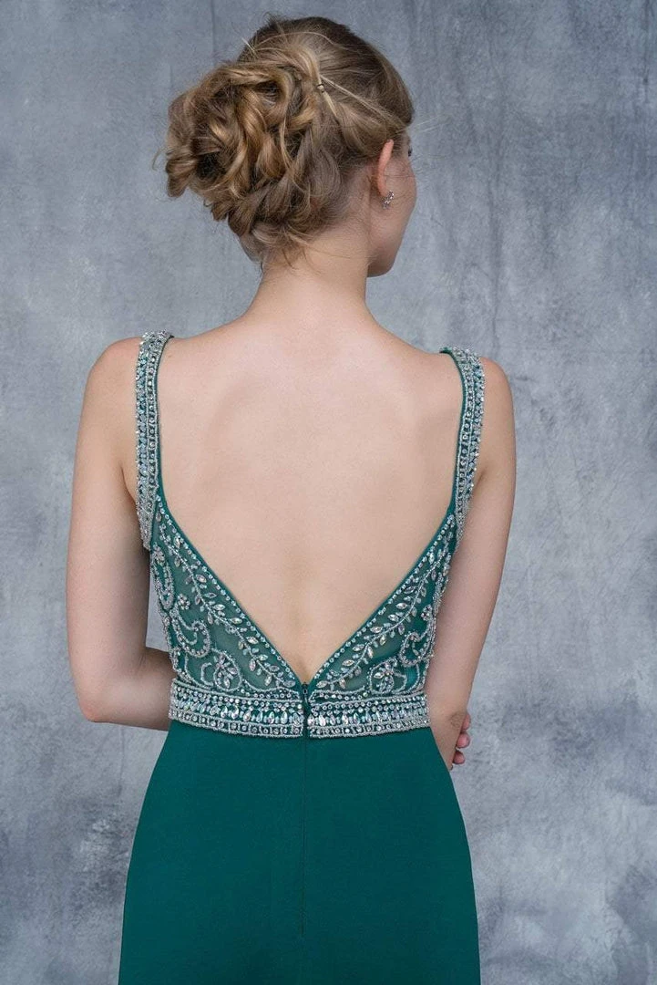 Formal Gowns Nina Canacci - 2166 Bejeweled Illusion Bateau Sheath Dress 5 Formal Gowns Nina Canacci - 2166 Bejeweled Illusion Bateau Sheath Dress