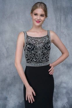 Formal Gowns Nina Canacci - 2166 Bejeweled Illusion Bateau Sheath Dress 11 Formal Gowns Nina Canacci - 2166 Bejeweled Illusion Bateau Sheath Dress