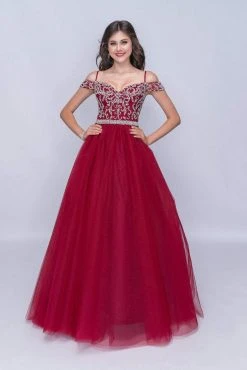 Nina Canacci - 2181 Rhinestone Beaded Cold Shoulder Gown Formal Gowns 10 Nina Canacci - 2181 Rhinestone Beaded Cold Shoulder Gown Formal Gowns