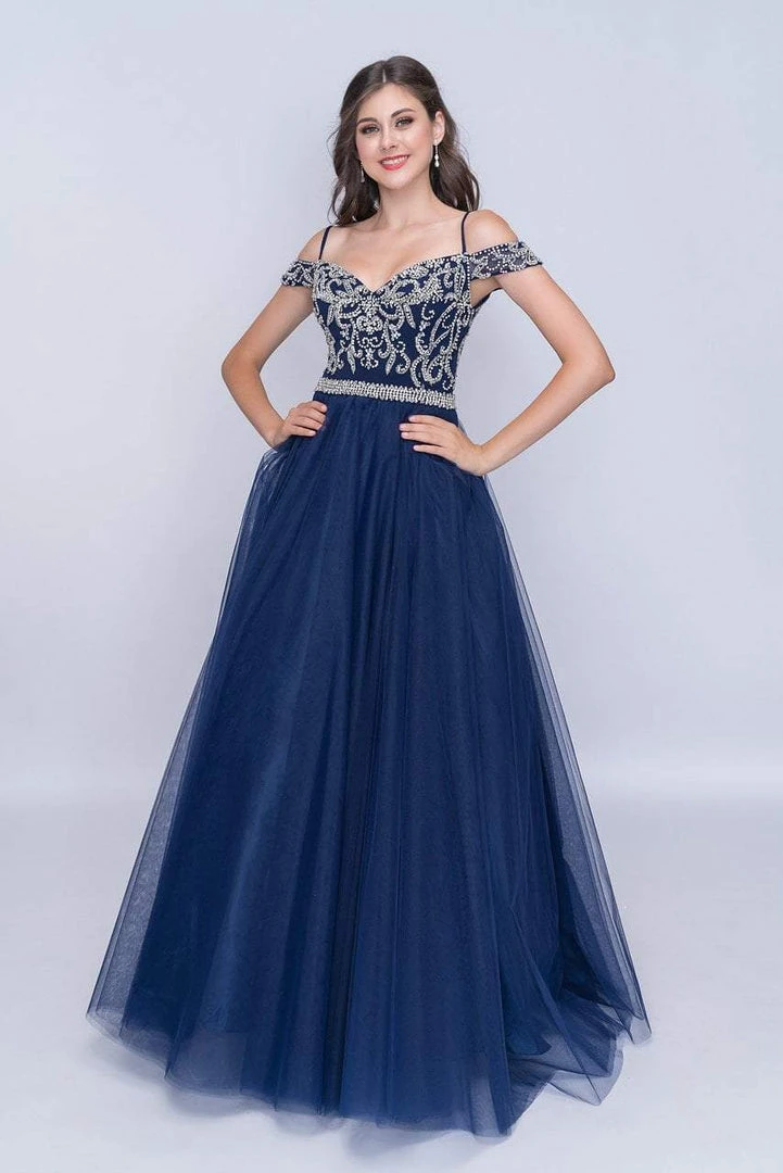 Nina Canacci - 2181 Rhinestone Beaded Cold Shoulder Gown Formal Gowns 7 Nina Canacci - 2181 Rhinestone Beaded Cold Shoulder Gown Formal Gowns