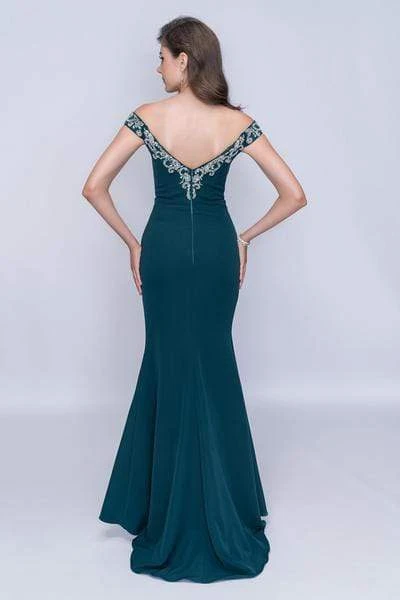 Nina Canacci - 2201 Crystal Beaded Off Shoulder Mermaid Gown Formal Gowns 8 Nina Canacci - 2201 Crystal Beaded Off Shoulder Mermaid Gown Formal Gowns