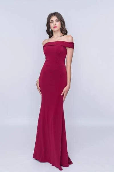Formal Gowns Nina Canacci - 2230 Off-Shoulder Fitted Sheath Gown 3 Formal Gowns Nina Canacci - 2230 Off-Shoulder Fitted Sheath Gown