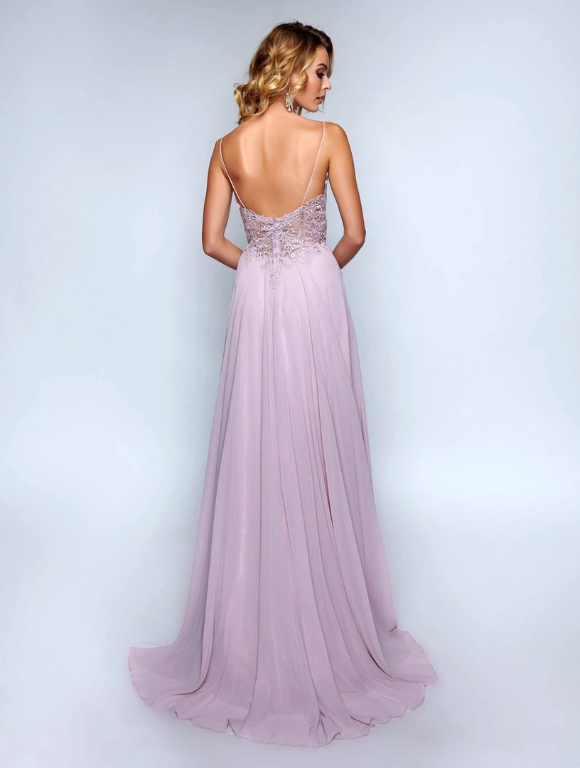 Formal Gowns Nina Canacci - 3153 Spaghetti Strap Lace Bodice A Line Evening Gown 8 Formal Gowns Nina Canacci - 3153 Spaghetti Strap Lace Bodice A Line Evening Gown