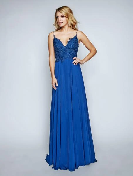 Formal Gowns Nina Canacci - 3153 Spaghetti Strap Lace Bodice A Line Evening Gown 9 Formal Gowns Nina Canacci - 3153 Spaghetti Strap Lace Bodice A Line Evening Gown