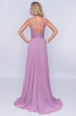 Formal Gowns Nina Canacci - 8159 Embellished Plunging V Neck A-Line Gown