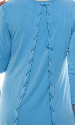 Nina Leonard - L6234A Tie String Back Short Swing Jersey Dress Cocktail Dresses 9 Nina Leonard - L6234A Tie String Back Short Swing Jersey Dress Cocktail Dresses