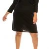 Nine West - 10588902 Two Piece Knit Midi Dress Plus Size Dresses