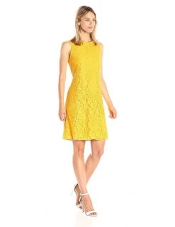 Nine West - 10647202 Sleeveless Floral Lace Cocktail Dress Cocktail Dresses