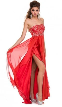 Formal Gowns Nox Anabel - 2554 Embellished Semi-Sweetheart A-line Dress