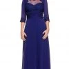 Formal Gowns Nox Anabel - 5101 Quarter Length Sleeve Empire Long Formal Dress 1 Formal Gowns Nox Anabel - 5101 Quarter Length Sleeve Empire Long Formal Dress