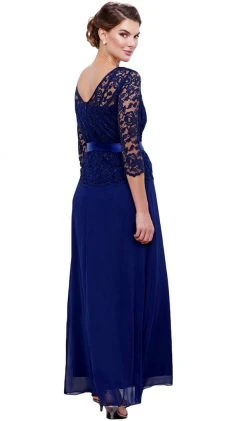 Nox Anabel - 5116 Lace Illusion Dress Formal Gowns 13 Nox Anabel - 5116 Lace Illusion Dress Formal Gowns
