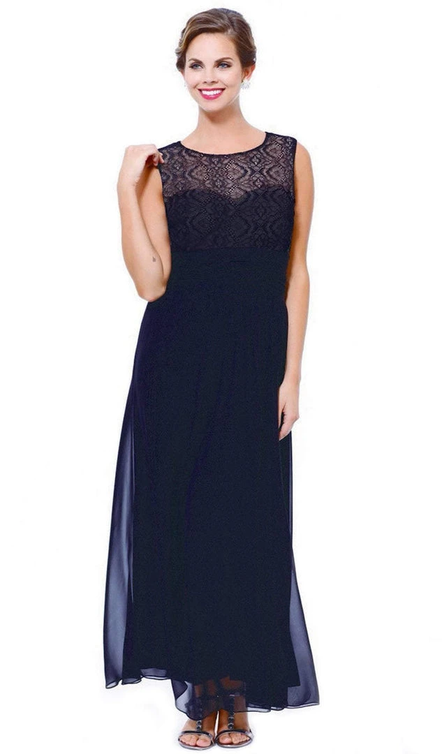 Formal Gowns Nox Anabel - 5136 Illusion Dress With Jacket 4 Formal Gowns Nox Anabel - 5136 Illusion Dress With Jacket