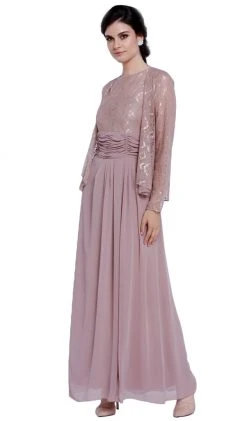 Formal Gowns Nox Anabel - 5136 Illusion Dress With Jacket 13 Formal Gowns Nox Anabel - 5136 Illusion Dress With Jacket