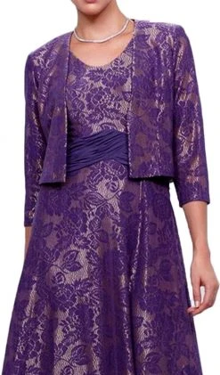 Formal Gowns Nox Anabel - 5139 Lace Embroidered A-line Dress