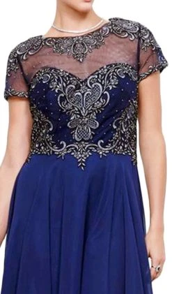 Nox Anabel - 5143 Beaded Embellished A-Line Gown