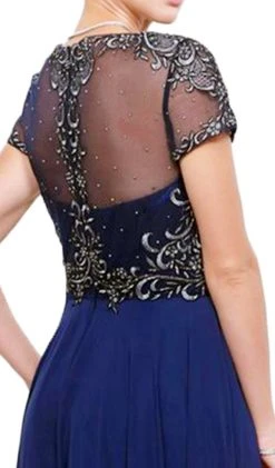 Nox Anabel - 5143 Beaded Embellished A-Line Gown