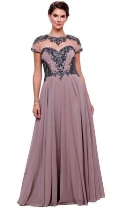 Nox Anabel - 5143 Beaded Embellished A-Line Gown