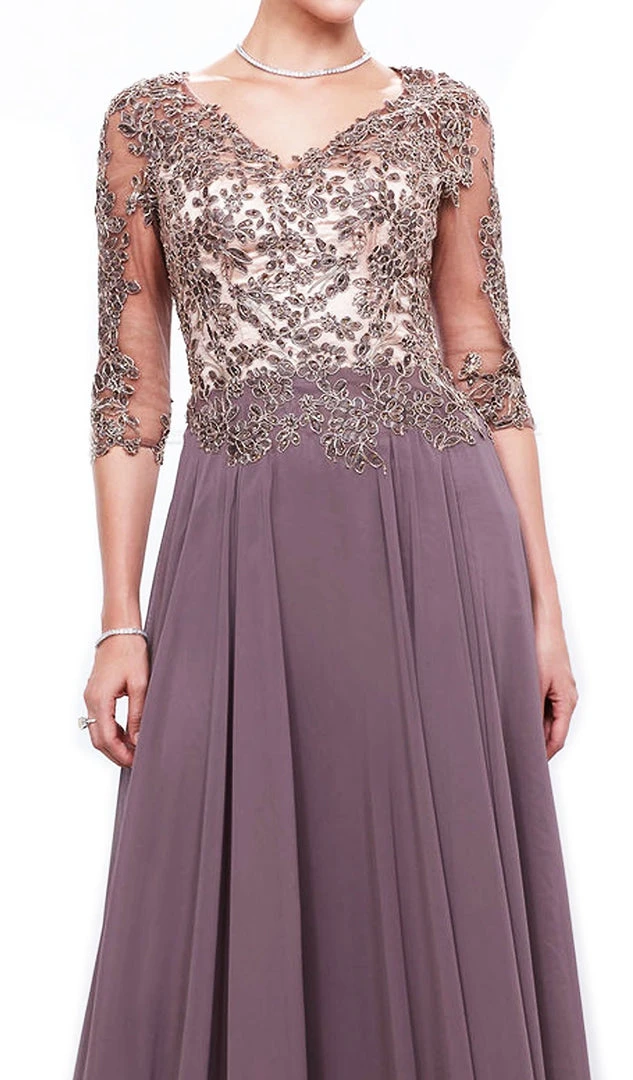 Nox Anabel - 5144 Embroidered A-Line Dress Formal Gowns 4 Nox Anabel - 5144 Embroidered A-Line Dress Formal Gowns