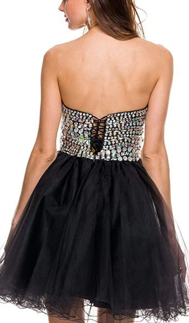 Cocktail Dresses Nox Anabel - 6010 Beaded Sweetheart A-Line Dress 6 Cocktail Dresses Nox Anabel - 6010 Beaded Sweetheart A-Line Dress