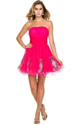 Cocktail Dresses Nox Anabel - 6041 Ruched A-Line Dress