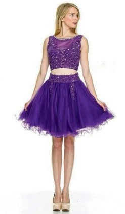 Cocktail Dresses Nox Anabel - 6058 Two Piece Cocktail Dress