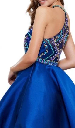 Nox Anabel - 6251 Bejeweled Illusion Halter Satin Dress Cocktail Dresses 13 Nox Anabel - 6251 Bejeweled Illusion Halter Satin Dress Cocktail Dresses