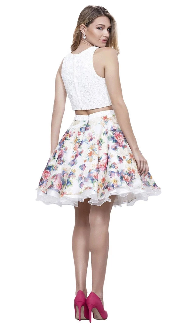 Nox Anabel - 6255 Beaded Two-Piece A-Line Cocktail Dress 5 Nox Anabel - 6255 Beaded Two-Piece A-Line Cocktail Dress