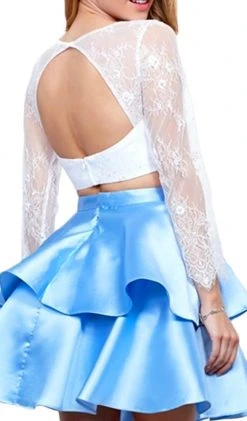 Cocktail Dresses Nox Anabel - 6290 Quarter Sleeve Laced Two-Piece Cocktail Dress 16 Cocktail Dresses Nox Anabel - 6290 Quarter Sleeve Laced Two-Piece Cocktail Dress