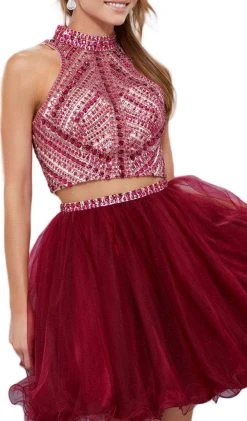 Nox Anabel - 6326 Two Piece Beaded A-line Dress