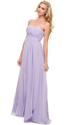 Nox Anabel - 7124 Pleated Sweetheart A-line Long Formal Gown