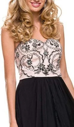 Nox Anabel - 8146 Strapless Sweetheart A-Line Dress