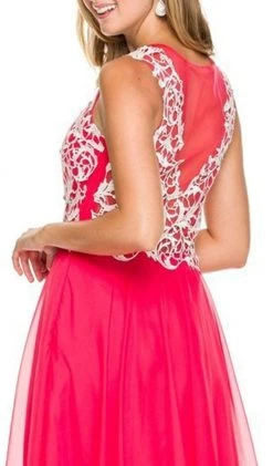 Nox Anabel - 8154 Floor Length Lace Bodice Gown