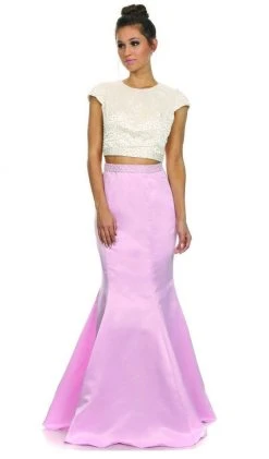 Formal Gowns Nox Anabel - 8227 Two-Piece Pearl Embellished Gown 17 Formal Gowns Nox Anabel - 8227 Two-Piece Pearl Embellished Gown