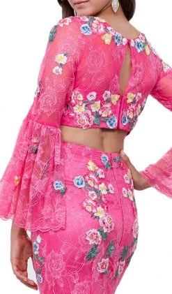 Formal Gowns Nox Anabel - 8288 Two-Piece Embroidered Circular Flounce Sleeve Gown 9 Formal Gowns Nox Anabel - 8288 Two-Piece Embroidered Circular Flounce Sleeve Gown