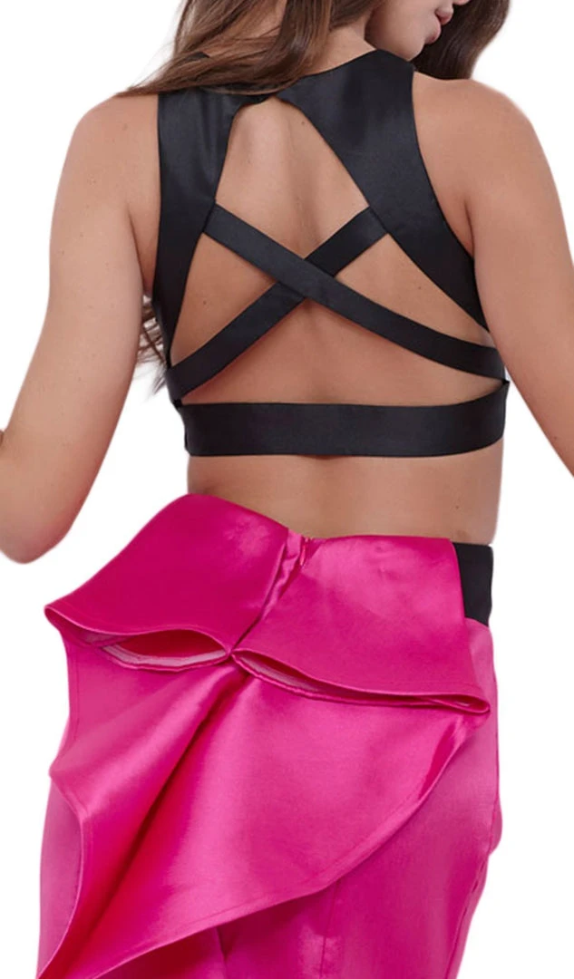 Nox Anabel - 8292 Sleeveless Two-piece Jewel Trumpet Dress Formal Gowns 8 Nox Anabel - 8292 Sleeveless Two-piece Jewel Trumpet Dress Formal Gowns