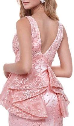 Formal Gowns Nox Anabel - 8311 Embellished Sleeveless Ruffled Peplum Evening Gown