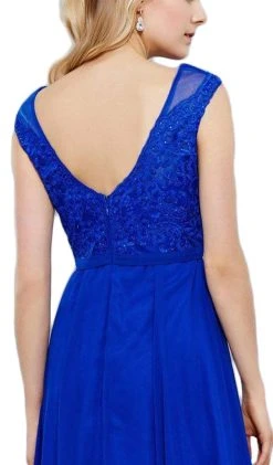 Formal Gowns Nox Anabel - 8314 Elegant Lace Bodice Scoop Back Chiffon A-Line Evening Gown 10 Formal Gowns Nox Anabel - 8314 Elegant Lace Bodice Scoop Back Chiffon A-Line Evening Gown