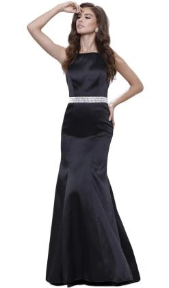 Nox Anabel - 8320 Sleeveless Beaded Waist Trumpet Evening Gown Formal Gowns