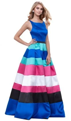 Nox Anabel - 8350 Long Sleeveless Mikado Evening Dress