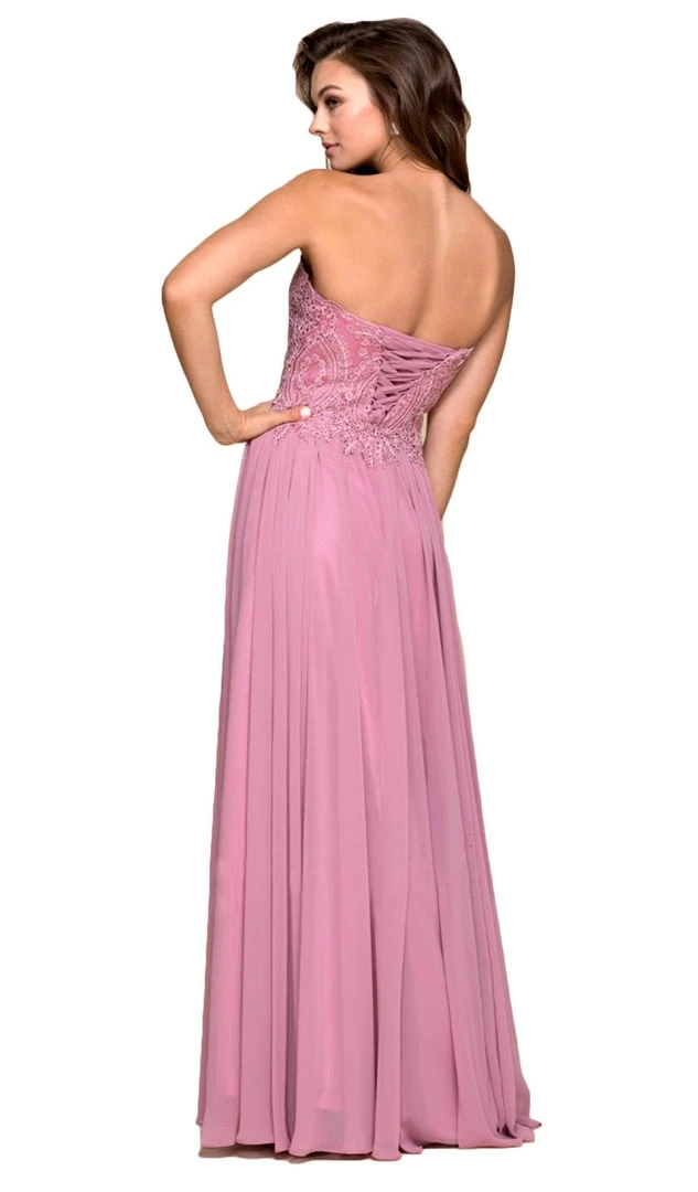 Nox Anabel - B045 Strapless Beaded Chiffon A-line Dress Formal Gowns 4 Nox Anabel - B045 Strapless Beaded Chiffon A-line Dress Formal Gowns