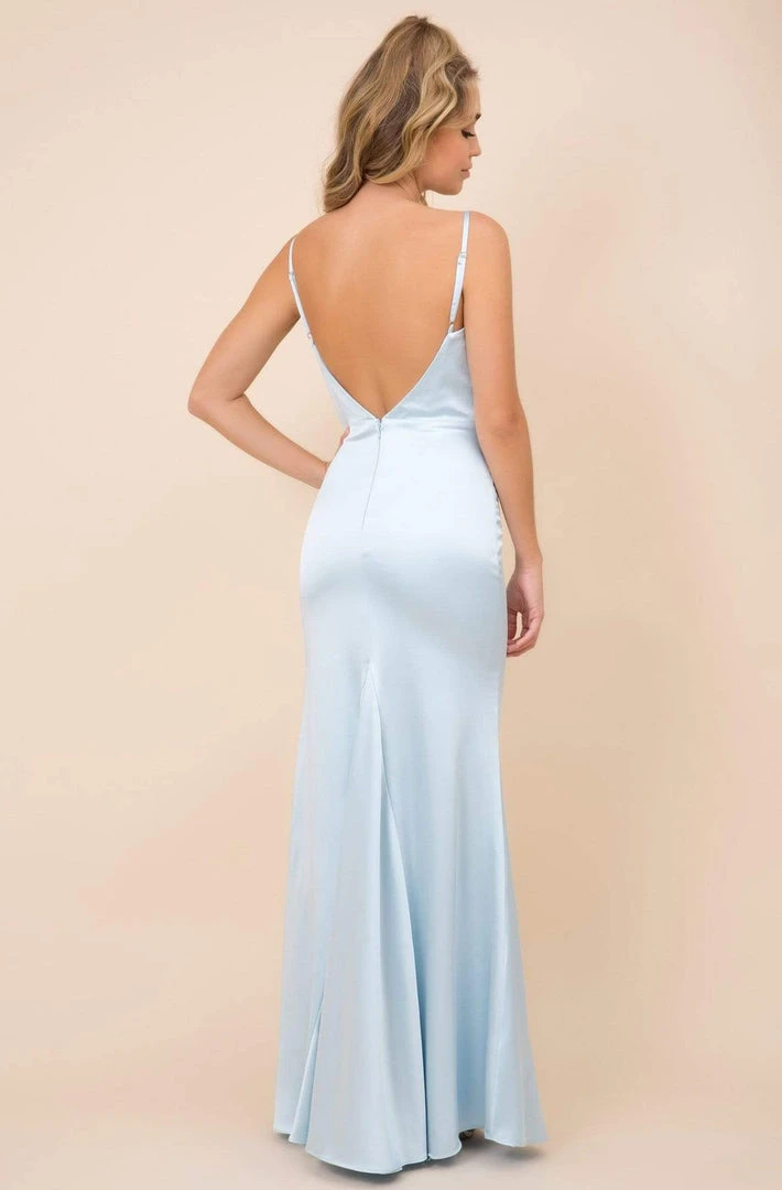 Nox Anabel - C302 Sleeveless Cowl Neckline Sheath Satin Gown 11 Nox Anabel - C302 Sleeveless Cowl Neckline Sheath Satin Gown