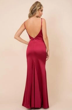 Nox Anabel - C302 Sleeveless Cowl Neckline Sheath Satin Gown 15 Nox Anabel - C302 Sleeveless Cowl Neckline Sheath Satin Gown